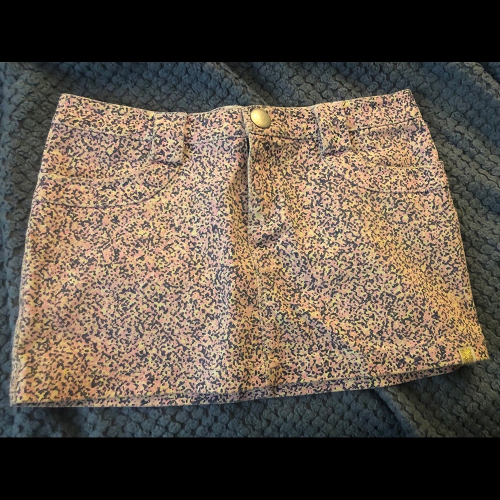 80s style vintage jean skirt